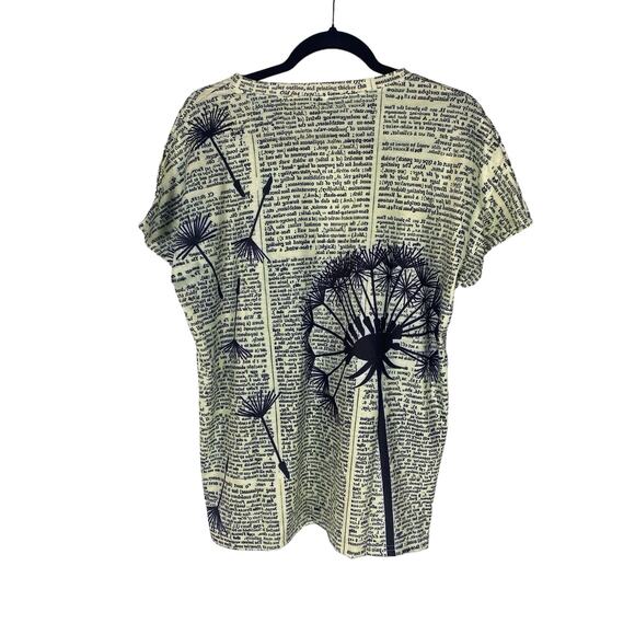 Women’s casual flower print tshirt size Large - Picture 3 of 4